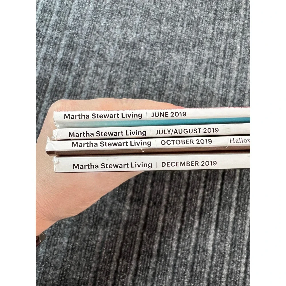 MARTHA STEWART Living Magazine  Lot of 4 Halloween Christmas Summer Fall Issues